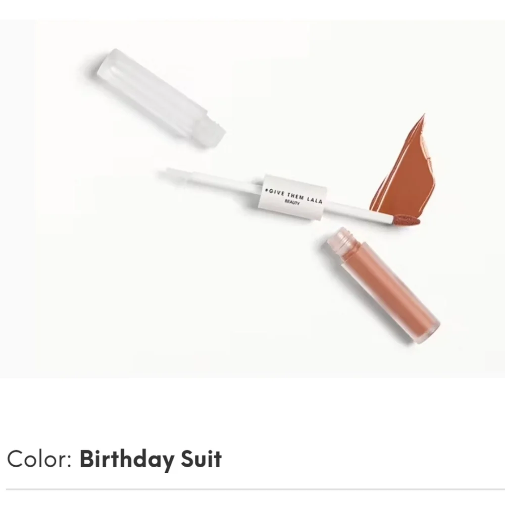 Lala Double Ended Lip Duo color Birthday Suit NIB